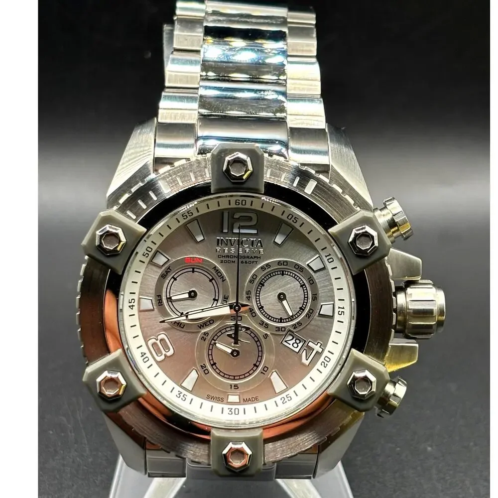Invicta Reserve Octane 15824 Swiss Made Chronograph 56mm Watch Full Set